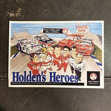 HOLDEN COMMODORE TEAM 1995 BATHURST Vintage Souvenir Pin-Up Poster BROCK, SKAIFE picture