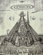 —OMEN QUEEN by Daniel Martin DIAZ—  *2-Tone Risograph Archival Print (30x30cm)* picture