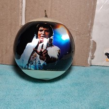 Satin w Cellophane Wrap Elvis Christmas Ornaments 3