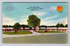 Gadsden AL-Alabama, Oak Lodge Motel, Advertising, Antique Vintage Postcard picture