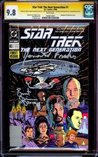 Star Trek: The Next Generation #1 DC Comics CGC SS 9.8 Signed Stewart + 7 picture