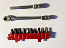 Victorinox Swiss Army RATCHET, EXTENSION + BIT HOLDER + 10 BITS 3.0306 + 3.0305 picture