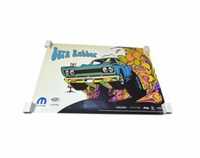 1968 PLYMOUTH ROAD RUNNER Burn Rubber 2017 RETRO 36”x24” Pop Art Poster MOPAR picture