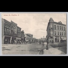 Postcard Seltzer St. Crestline Ohio 1908 Architecture picture