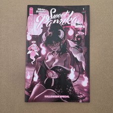 Mirka Andolfos Sweet Paprika Black White & Pink Halloween#1 1:50 picture