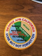 USAF BASE PATCH, GEORGE AFB, CALIFORNIA, 1941-1992, GONE BUT NOT FORGOTTEN picture