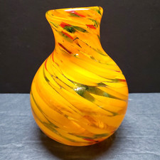 Swirl Vase Handblown Glass 5.5