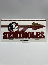 2008 Florida State Seminoles FSU Booster Tag License Plate picture