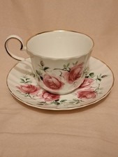 Allyn & Nelson Collection Vintage Tea Cup & Saucer Set Pink Rose Design picture