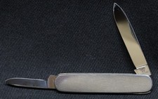 Vintage Bertram Weber Fancy Stainless Gentleman's 2 Blade Pocket Knife picture