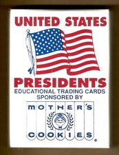 1992 Mother’s Cookies U.S. Presidents Educational Trading Card Set Complete (42) picture