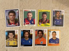 Panini Footballers Baggio Pirlo Ronaldo Ibra Lot 8 Stickers World Cup Champions picture