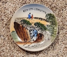 Vintage Miniature Rock City Lookout Mtn Mountain TN Souvenir Plate Made In Japan picture