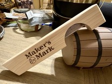 Custom Wooden Wax Cutter For Bourbon And Whiskey Bottles picture