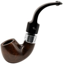 Peterson Deluxe System Dark Finish Silver Mount Small Bent Billiard Pipe 12.5s-A picture