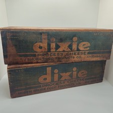 DIXIE CHESSE BOX 5LB CHICAGO ILL Two Boxes picture