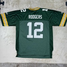 Reebok NFL Green Bay Packers Aaron Rodgers #12 Football Jersey Men’s Size XL picture