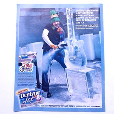 2005 Dentyne Ice Gum Vintage Print Ad Cool Ice Guitar Retro Home Decor picture