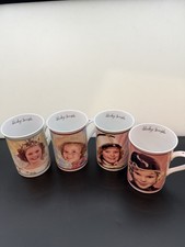 Shirley Temple Collector Mugs Set of 4 Danbury Mint Vintage 1934-1939 Porcelain picture