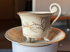 1950s Rosenthal Germany Handmalerei Munchen Golden Palm 3-Footed Espresso Cup picture