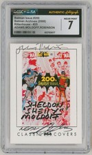 CGC JSA SS 7 SIGNED Jerry Robinson Sheldon Moldoff Neal Adams Batman Art Card picture