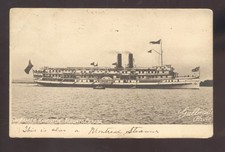 TOTONTO ONTARIO CANADA STEAMER KINGSFORT BOAT SHIP 1909 VINTAGE POSTCARD picture
