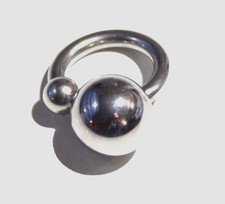 8g 5/8 Double Screw Ball Ring Prince Albert Jewelry Frenum Lorum Nipple Weight picture