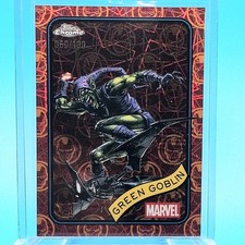 2025 Topps Chrome Marvel - Green Goblin Red Gold Lazer /100 #161 picture