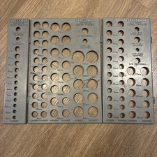 Vintage Craftsman Tool Metric Socket Set Dividers Tray Organizer 3 Pc picture