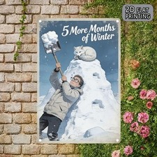 Tin Metal Signs Home Décor Vintage Skiing-Themed Wall Retro Plaque with Skiers picture