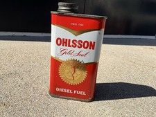 Vintage Ohlsson 1/2 Pint Diesel Fuel Can, 1960s-70s, Excellent Condition picture