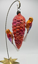 Christopher Radko Pinecone Perch 20th Anniversary Christmas Ornament picture