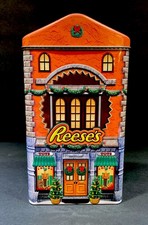 The Hershey Co Tin Box Container “Reese’s” Christmas Store Front Design 2013  picture