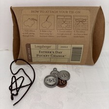 New Longaberger Basket Tie-on Father's Day Pocket Change #20062  picture