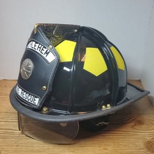 VTG Bullard Eagle Firedome Fire Helmet W/ Leather Badge Bethlehem, PA - Expired  picture