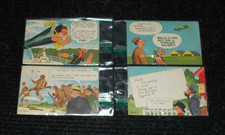 VINTAGE 1942 WWII WAR SET LOT OF 4 FAMOUS ARTIST & KING FEATURES SYN POSTCARDS picture