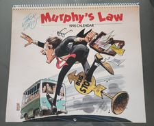 VINTAGE MURPHY'S LAW 1990 CALENDAR Jack Davis MAD Magazine Artist Cartoon picture