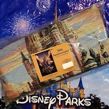 2021 Disney Parks 50th Anniversary Woven Tapestry Wall Hanging Cinderella Castle picture