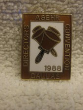 AGEHR Directors Convention Dallas, Texas Vintage Lapel Pinback pin picture