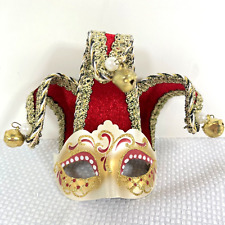 Masquerade Venetian Mask Hand Painted Christmas Ornament Venice Italy Mardi Gras picture