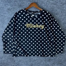 Disney Sleepwear Top Women’s XL Mickey Mouse Black NWOT picture