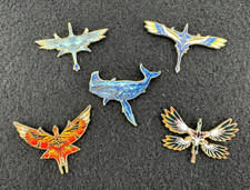 Disney Avatar Pandora Ikran Banshee and Tulkun Whale Five Pin Set NEW Unofficial picture