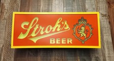 Vintage 80s Strohs Beer Lighted Sign New Old Stock Rare picture