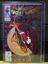 AMAZING POCKET MONSTERS Split PIKACHU/Carnage POKEMON Half Foil M WAITE #49/50 picture