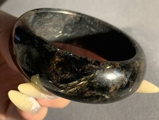 59.1mm Wide Natural Shinning Black Astrophyllite Bangle picture