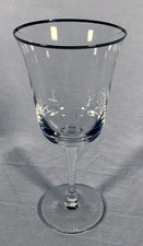 Noritake Crystal Spectrum Water Goblet Platinum Rim 8 Oz 7-1/2 In picture