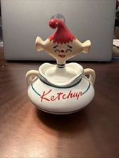 Vintage Davar 1959 Pixieware Ketchup Condiment Jar picture