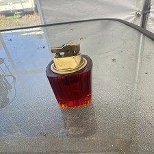 vintage Mid-Century Modern (MCM) Japanese art glass table lighter. picture