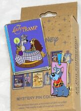 Disney Classics Book And Bookmark Blind Box Pin Set Lady & The Tramp - Opened picture
