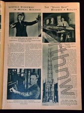 ROBERT H GODDARD 1936 SPACE SHIP PHOTO FEATURE * ROSWELL NEW MEXICO ROCKET picture
